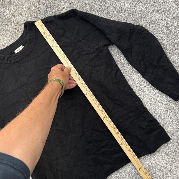 Ava & Viv Sweater Womens 1X Black Pullover Crewneck Knit Lightweight Plus Size - Picture 2 of 10